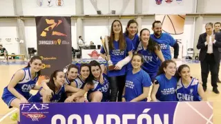 El CN Helios, campeón del Campeonato de Aragón Júnior Femenino.