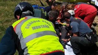 Rescate de un escalador en Morata de Jalón