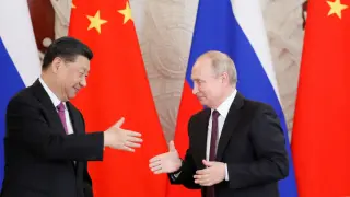 Los presidentes de Rusia, Vladímir Putin, y China, Xi Jinping.