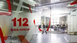 Sede central el servicio de emergencias 112 en Zaragoza.