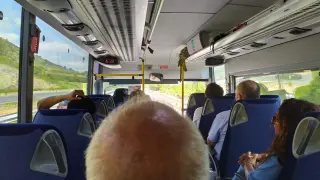 El bus que sustituye al tren Zaragoza-.Valencia
