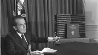 El presidente de Estados Unidos Richard Nixon
