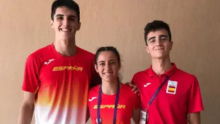 Mario Revenga, Pol Oriach y Laura Pintiel.