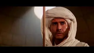 La cara de Nicolas Cage empleada para manipular el rostro de Harrison Ford en 'En busca del arca perdida'.