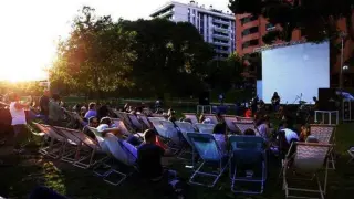 Programa de cine al aire libre de Alcañiz.