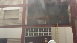 Incendio en un domicilio de Barbastro