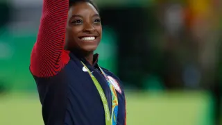 Simone Biles en Rio 2016.