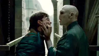 Harry Potter y Lord Voldemort, en un fotograma de la última película.