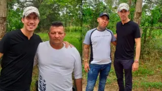Imágenes de Juan Guaidó con miembros de la banda colombiana de narcotraficantes 'Los rastrojos'.