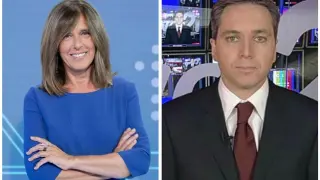 Ana Blanco y Vicente Vallés, presentadores del debate a cinco.