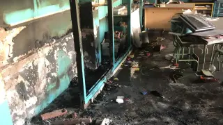 Incendio en el colegio Moncayo de Tarazona.