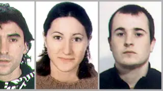 Asier Borrero, Itziar Plaza y Iurgi Garitagoitia, presuntos etarras detenidos en Francia.