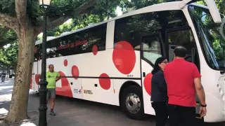 Autobús de la III Maratón de Donación de Sangre, en 2017.