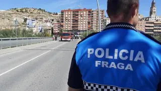 Un agente de la Policía Local de Fraga.