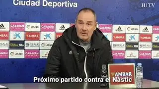 Víctor Fernández, entrenador del Real Zaragoza: "El Nàstic es un equipo muy exigente"