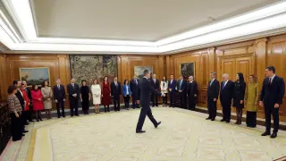 Jura de ministros del nuevo Gobierno de Pedro Sánchez.