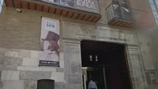 Entrada del Museo Goya de Zaragoza.