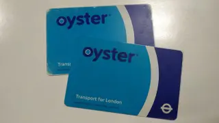 Tarjeta Oyster para el metro de Londres.