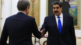 Nicolás Maduro recibe a Zapatero este viernes en Caracas.