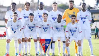 La formación del Olympique de Lyon en el último partido de Youth League jugado en la fase de grupos.