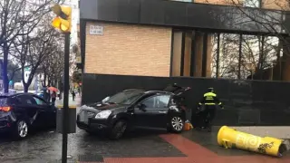 Accidente en la calle de Pilar Miró.