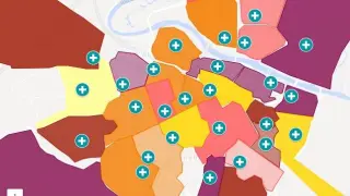 Mapa coronavirus en Zaragoza por barrios