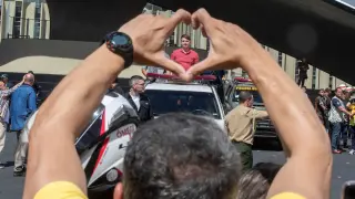 Bolsonaro participa en manifestación de apoyo de seguidores