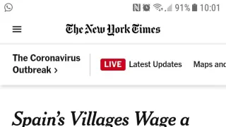 Información sobre Valderrobres publicada en The New York Times.