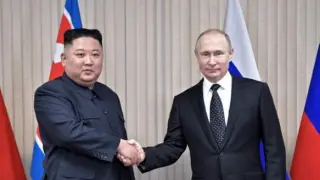 Putin y Kim se reunieron por primera vez el año pasado en Vladivostok.