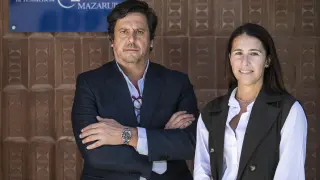 David Marco y Beatriz Machín en la residencia Mazaruba.