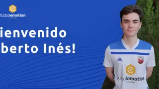 El canterano Alberto Inés firma con el primer equipo del Fútbol Emotion