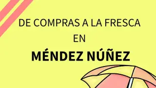 Cartel con la nueva iniciativa de los comercios de Méndez Núñez.
