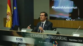 El presidente de la CEOE Antonio Garamendi.