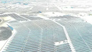 La mayor planta fotovoltaica de Zaragoza.