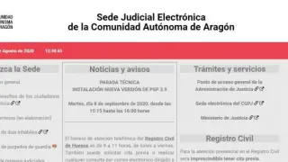 El Gobierno aragonés hace una valoración positiva de la puesta en marcha de esta Sede Judicial Informática