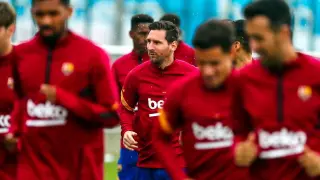 Messi, en la foto entrenando esta semana, ha protagonizado la noticia del verano en Primera.