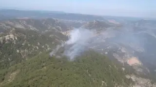 Incendio en Los Puertos de Beceite