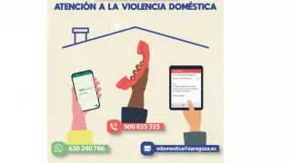 Nuevo servicio del Ayuntamiento de Zaragoza para atender la violencia doméstica las 24 horas del día