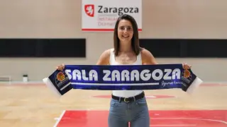 La guardameta navarra del Sala Zaragoza Ana Etayo
