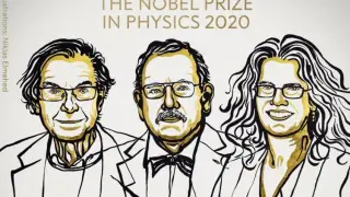 Los premiados con el Nobel de Física.