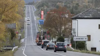 Monrepós apenas ha registrado tráfico este viernes en dirección al Pirineo.