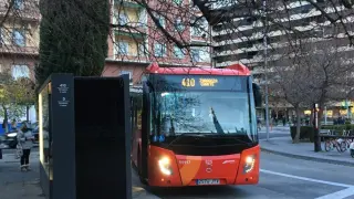 Autobús que comunica Zaragoza con Cuarte de Huerva.