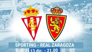 Sporting de Gijón-Real Zaragoza, horario y dónde ver