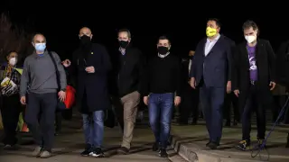 Oriol Junqueras, Jordi Sànchez, Jordi Turull, Joaquim Forn, Raül Romeva y Jordi Cuixar ingresaron este martes en prisión.
