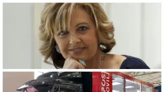 María Teresa Campos y el camión-plató de su nuevo programa de Telecinco