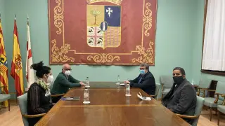 Representantes de la Diputación de Zaragoza se reúnen con el delegado saharaui para continuar con los proyectos de cooperación