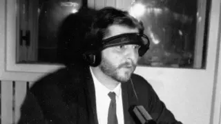 Carlos Bogdanich en Radio Heraldo, en 1986.