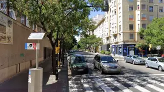 Imagen de la calle de Corona de Aragón en Zaragoza, donde ha tenido lugar la detención.