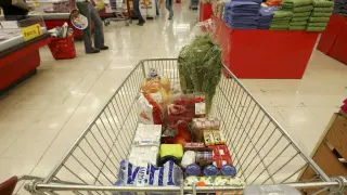 Carro de la compra en los supermercados Simply. gsc