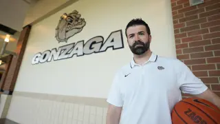 Jorge Sanz es entrenador ayudante en el equipo de la Universidad de Gonzaga, en Estados Unidos. Matt Villareal/Gonzaga